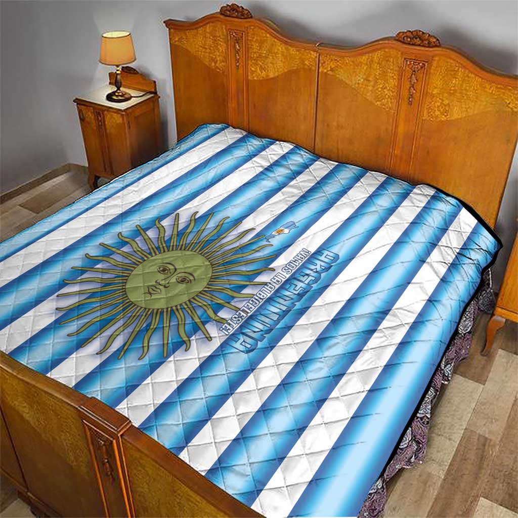 Argentina Football Quilt Vamos La Albiceleste 2026 Version - Wonder Print Shop