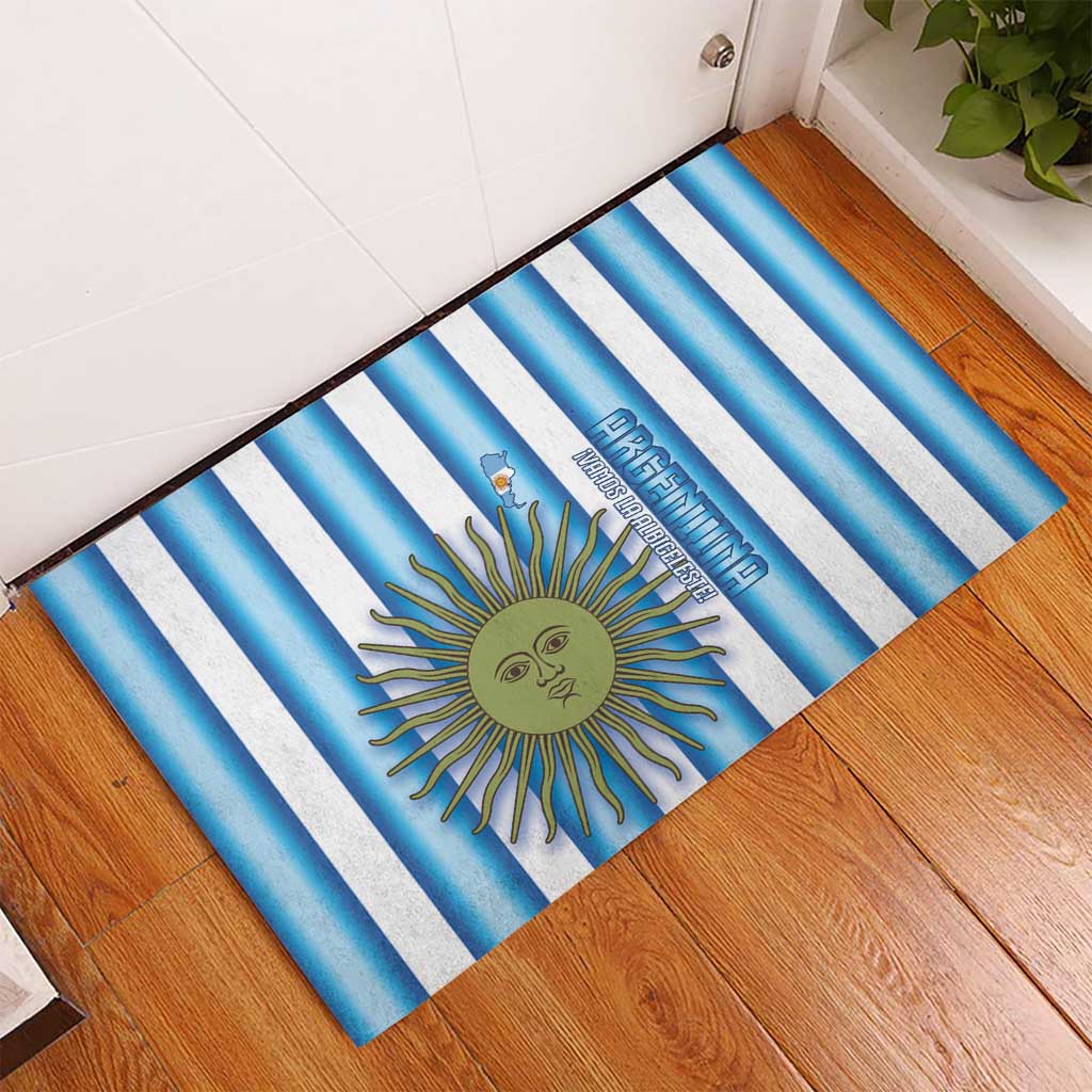 Argentina Football Rubber Doormat Vamos La Albiceleste 2026 Version - Wonder Print Shop