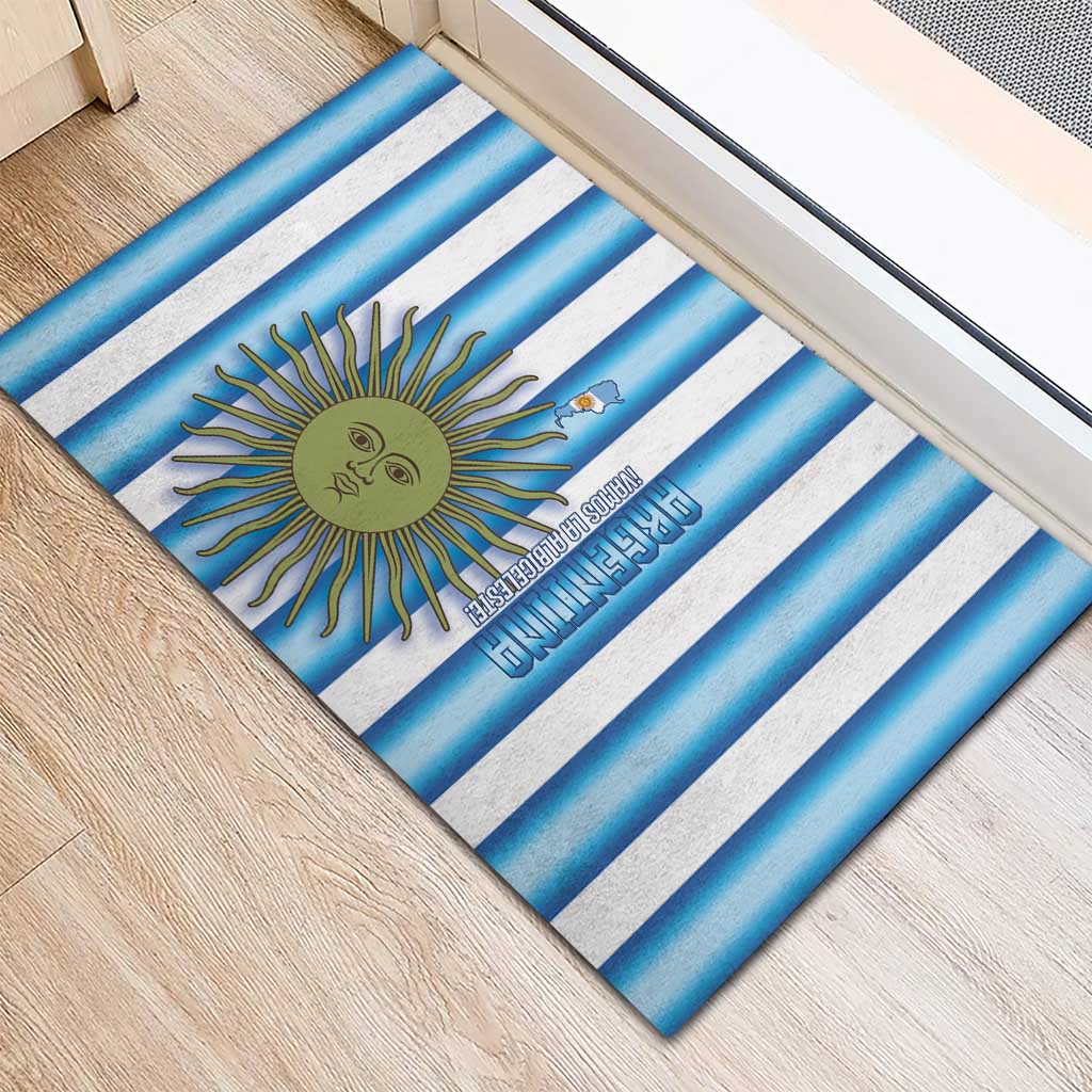 Argentina Football Rubber Doormat Vamos La Albiceleste 2026 Version - Wonder Print Shop