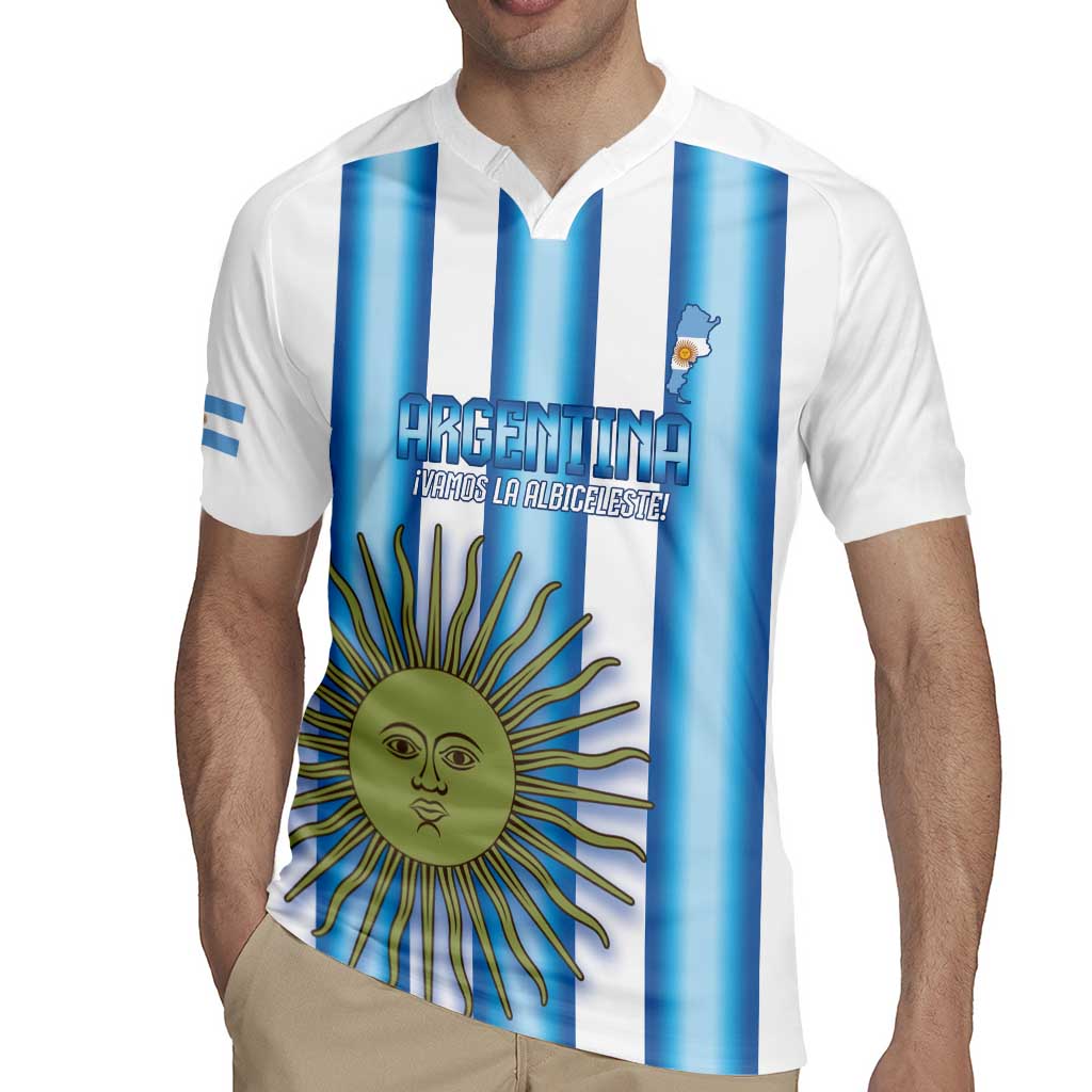 Argentina Football Custom Rugby Jersey Vamos La Albiceleste 2026 Version - Wonder Print Shop