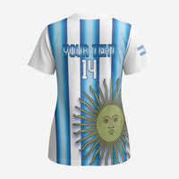 Argentina Football Custom Scrub Top Vamos La Albiceleste 2026 Version - Wonder Print Shop