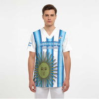 Argentina Football Custom Scrub Top Vamos La Albiceleste 2026 Version - Wonder Print Shop