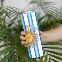 Argentina Football Custom Skinny Tumbler Vamos La Albiceleste 2026 Version - Wonder Print Shop
