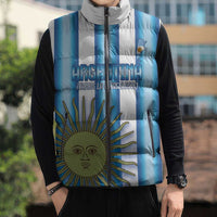 Argentina Football Custom Sleeveless Puffer Jacket Vamos La Albiceleste 2026 Version - Wonder Print Shop