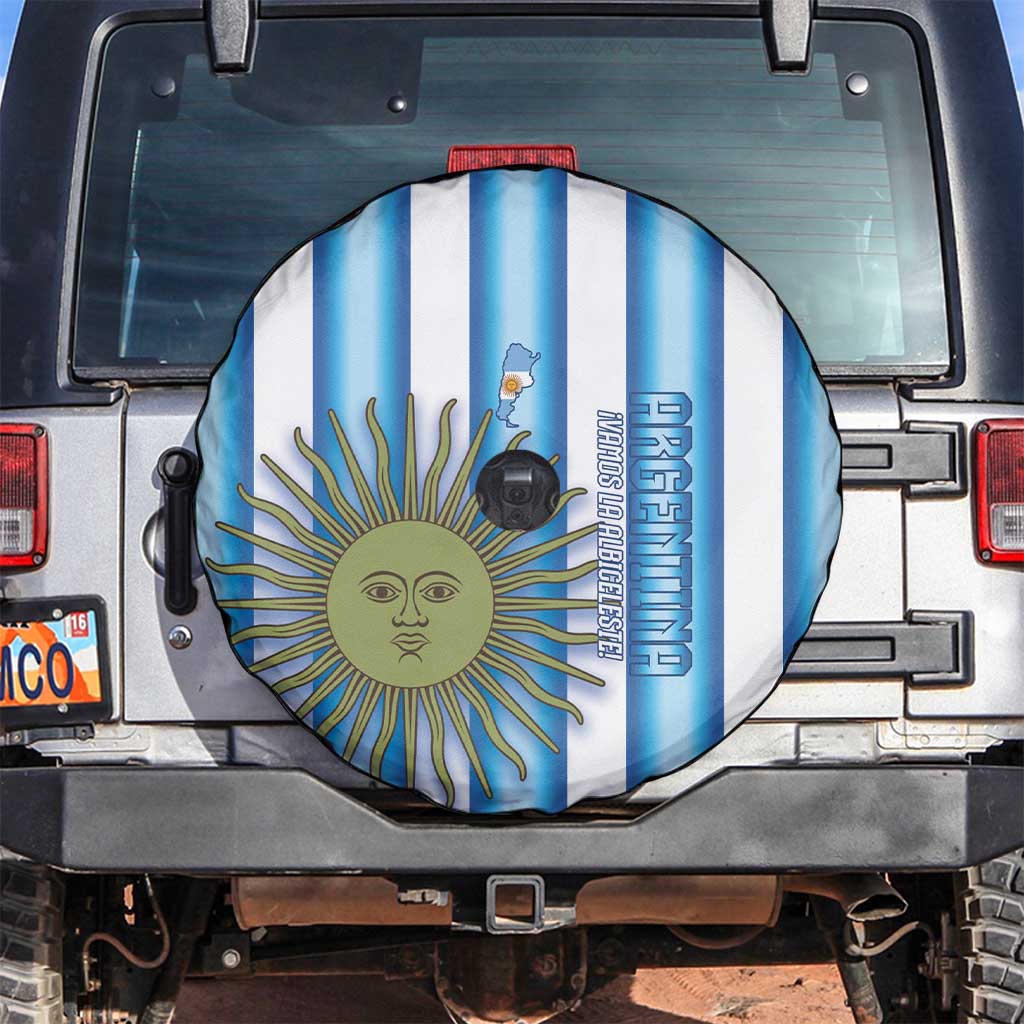 Argentina Football Spare Tire Cover Vamos La Albiceleste 2026 Version - Wonder Print Shop