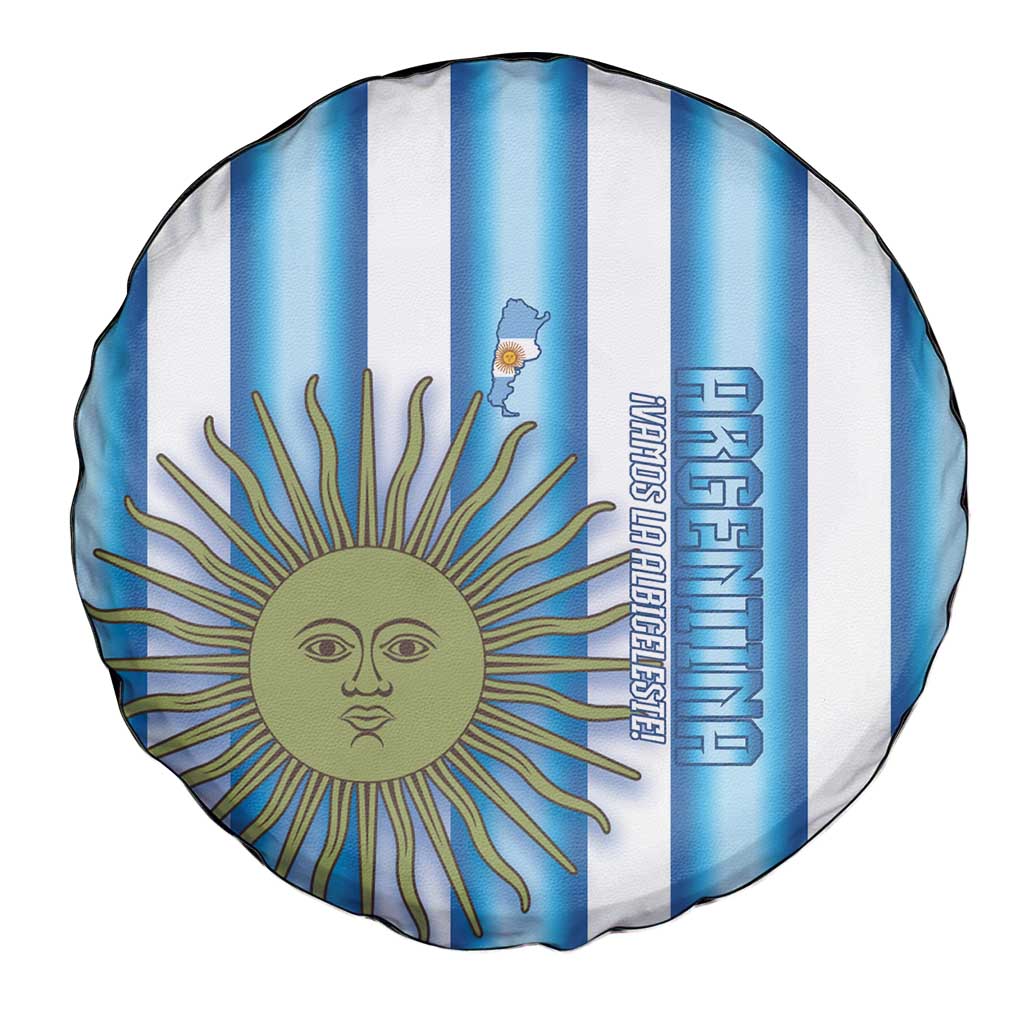 Argentina Football Spare Tire Cover Vamos La Albiceleste 2026 Version - Wonder Print Shop