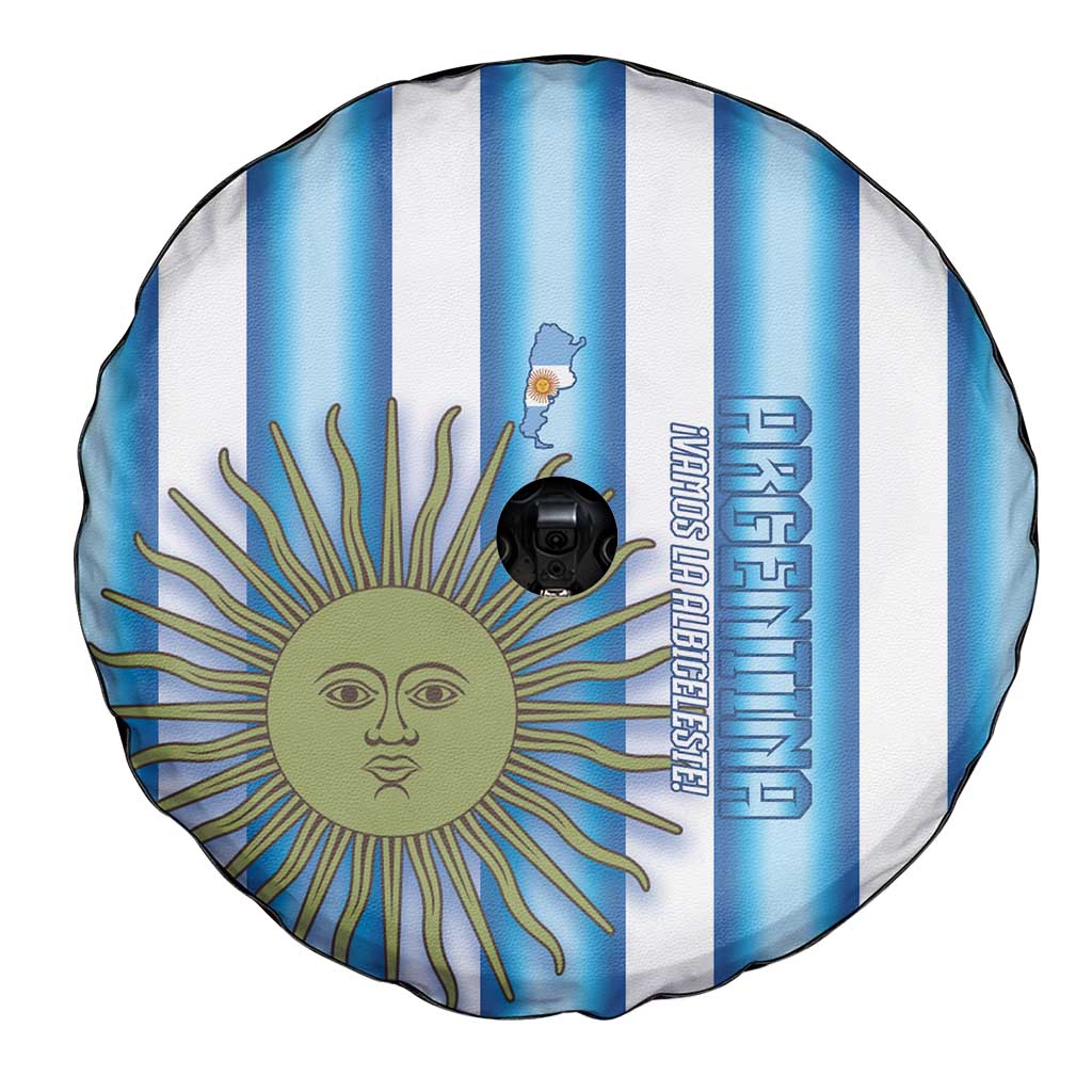 Argentina Football Spare Tire Cover Vamos La Albiceleste 2026 Version - Wonder Print Shop