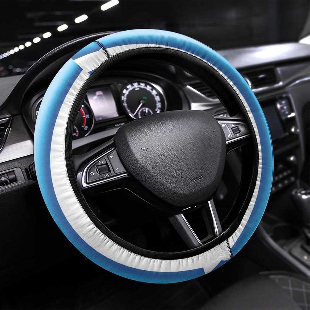 Argentina Football Steering Wheel Cover Vamos La Albiceleste 2026 Version - Wonder Print Shop