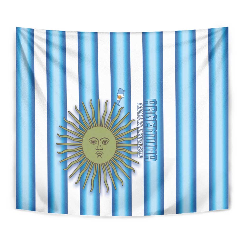 Argentina Football Tapestry Vamos La Albiceleste 2026 Version - Wonder Print Shop