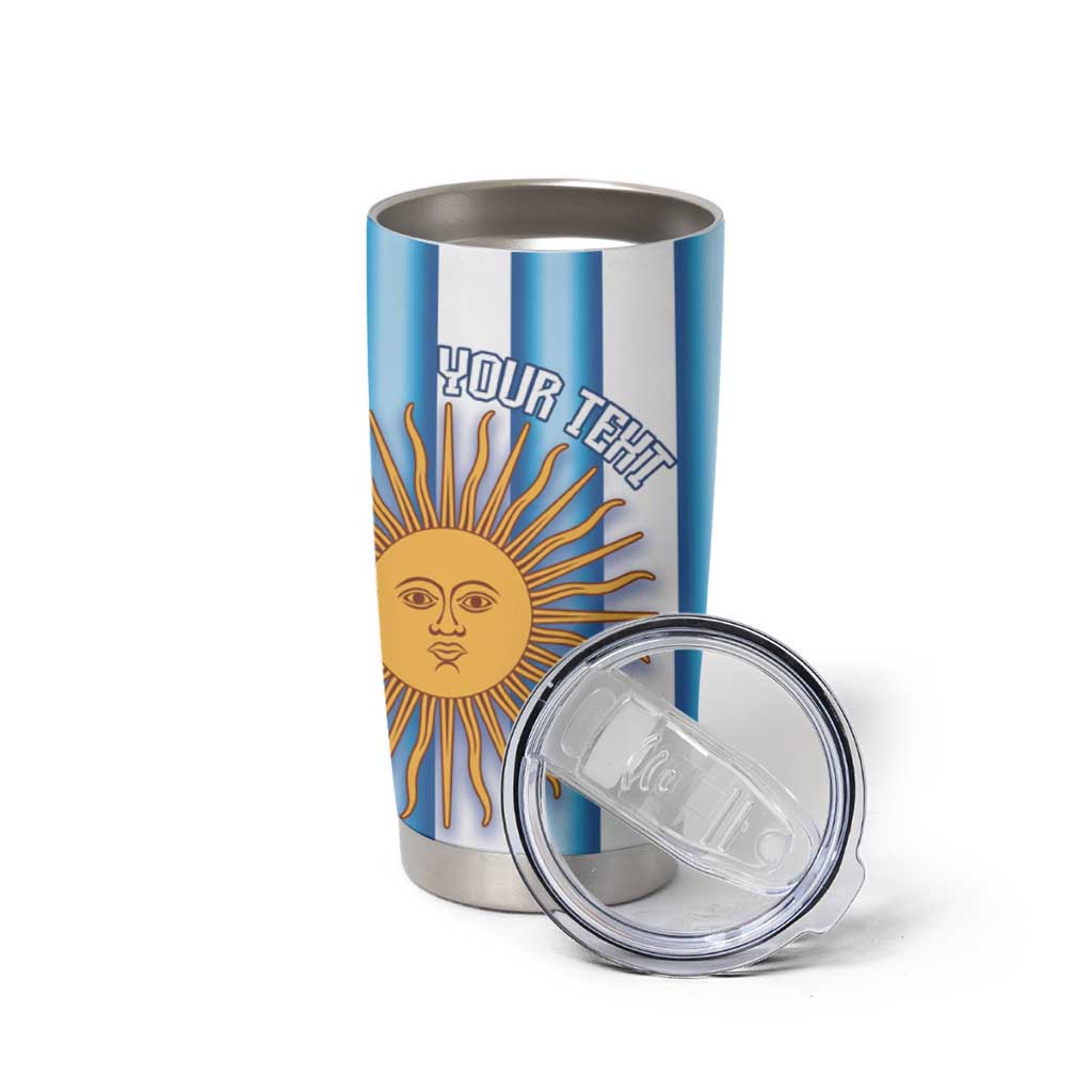 Argentina Football Custom Tumbler Cup Vamos La Albiceleste 2026 Version - Wonder Print Shop