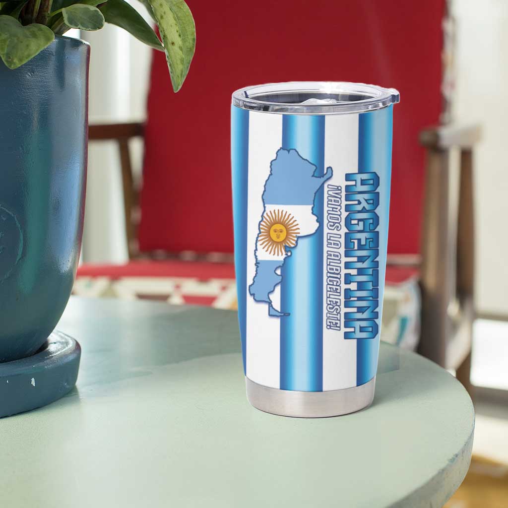 Argentina Football Custom Tumbler Cup Vamos La Albiceleste 2026 Version - Wonder Print Shop