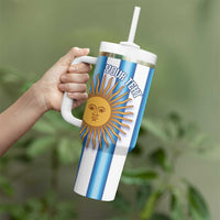 Argentina Football Custom Tumbler With Handle Vamos La Albiceleste 2026 Version - Wonder Print Shop