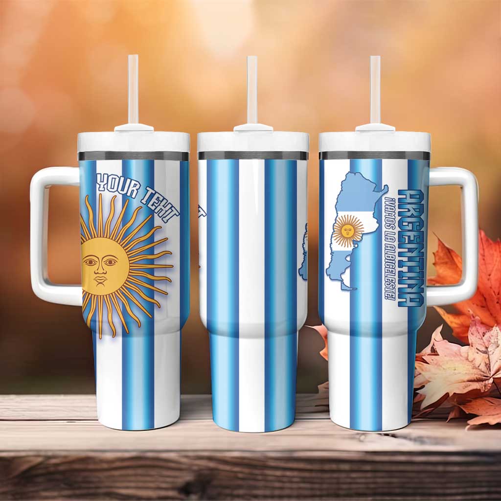 Argentina Football Custom Tumbler With Handle Vamos La Albiceleste 2026 Version - Wonder Print Shop