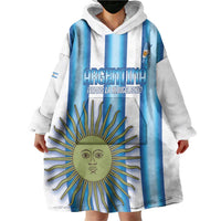 Argentina Football Custom Wearable Blanket Hoodie Vamos La Albiceleste 2026 Version - Wonder Print Shop