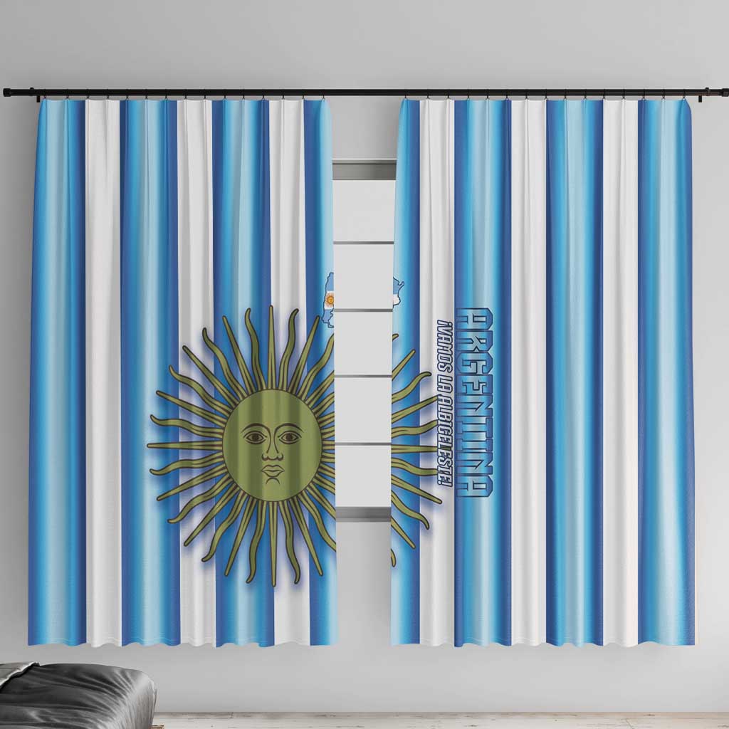 Argentina Football Window Curtain Vamos La Albiceleste 2026 Version - Wonder Print Shop