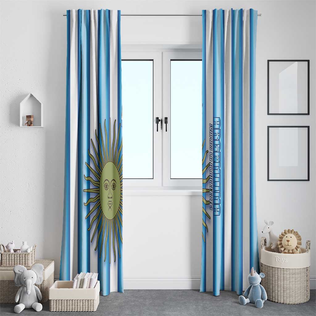 Argentina Football Window Curtain Vamos La Albiceleste 2026 Version - Wonder Print Shop