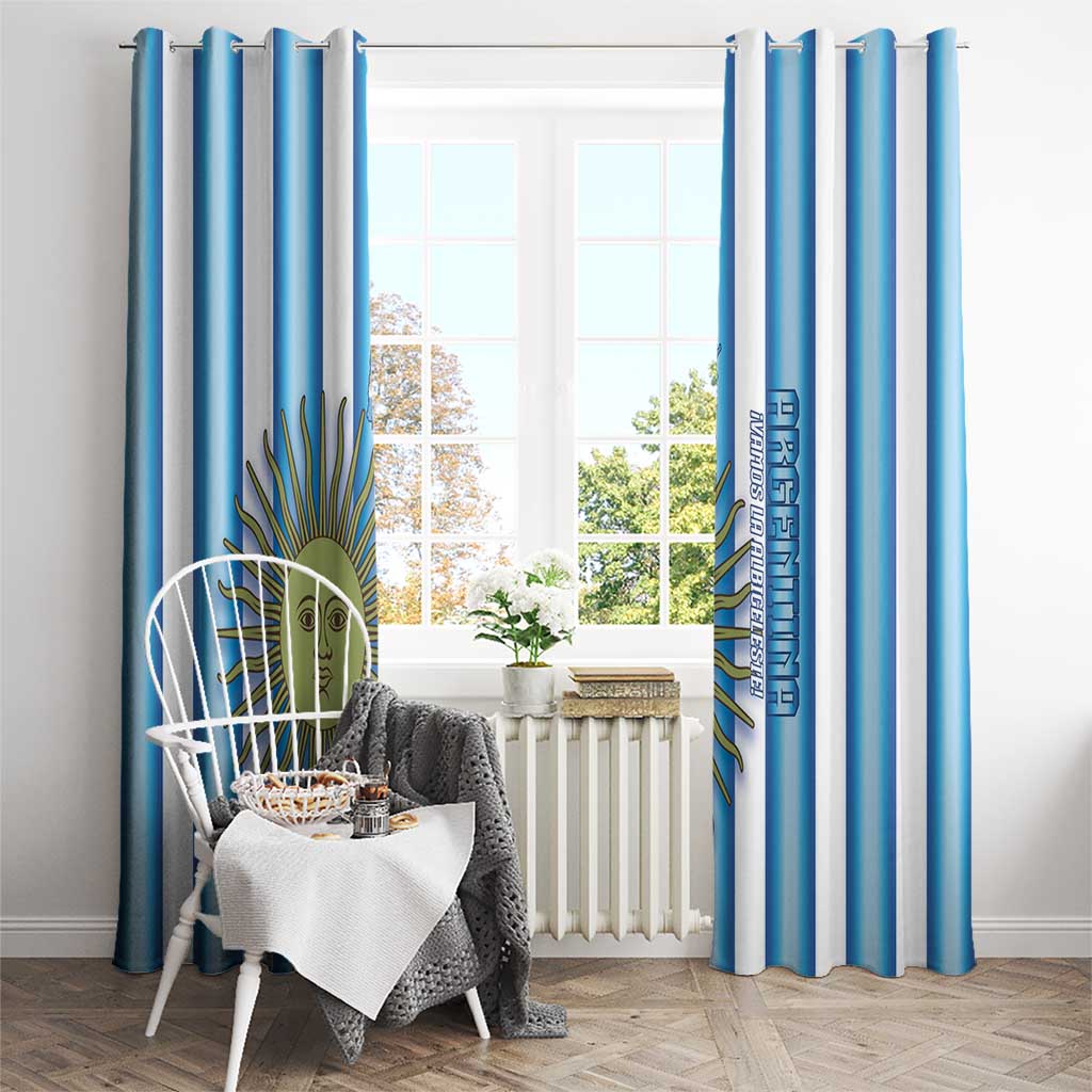 Argentina Football Window Curtain Vamos La Albiceleste 2026 Version - Wonder Print Shop