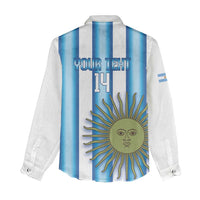 Argentina Football Custom Women Casual Shirt Vamos La Albiceleste 2026 Version - Wonder Print Shop