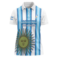 Argentina Football Custom Women Polo Shirt Vamos La Albiceleste 2026 Version - Wonder Print Shop