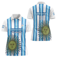 Argentina Football Custom Women Polo Shirt Vamos La Albiceleste 2026 Version - Wonder Print Shop