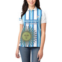 Argentina Football Custom Women Polo Shirt Vamos La Albiceleste 2026 Version - Wonder Print Shop
