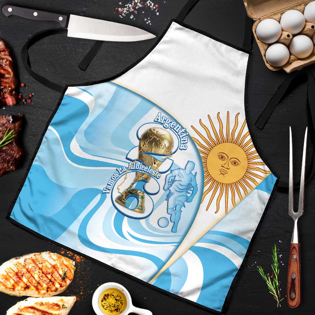 Argentina Football Apron 2026 Trophy Vamos La Albiceleste - Wonder Print Shop