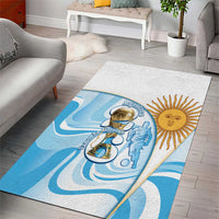 Argentina Football Area Rug 2026 Trophy Vamos La Albiceleste - Wonder Print Shop
