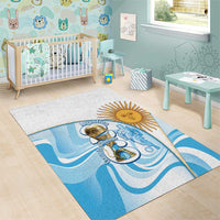 Argentina Football Area Rug 2026 Trophy Vamos La Albiceleste - Wonder Print Shop