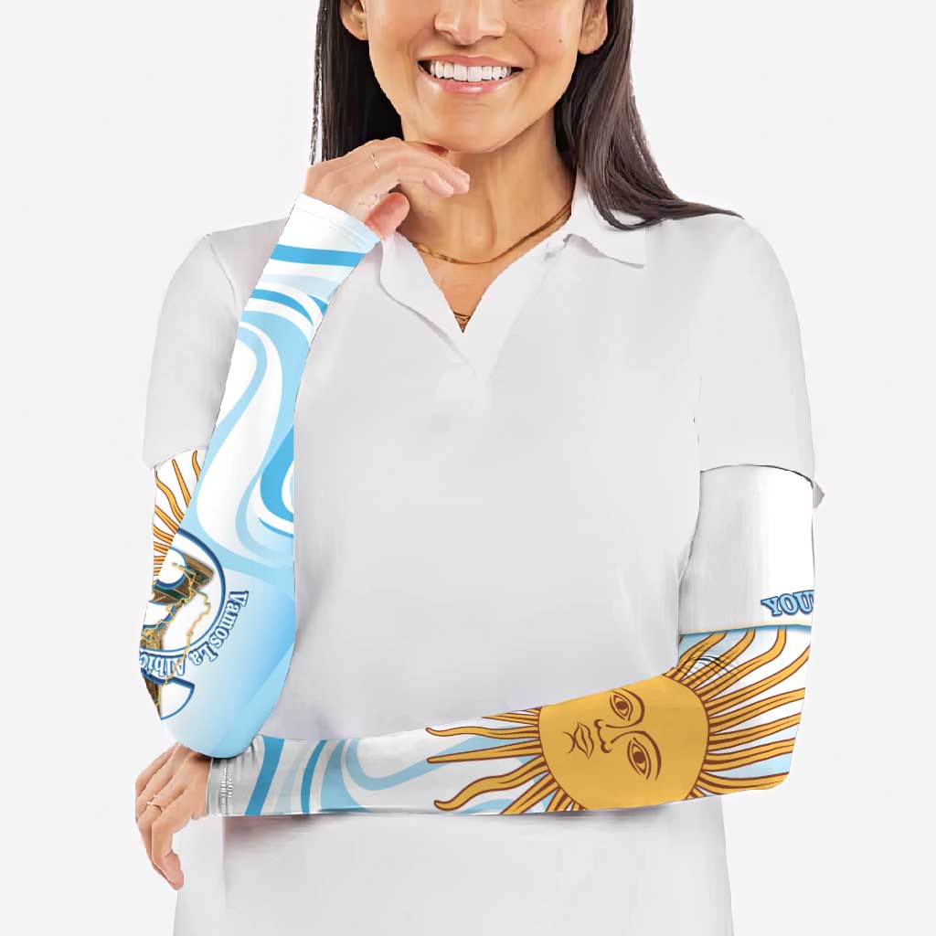 Argentina Football Personalized Arm Sleeves 2026 Trophy Vamos La Albiceleste - Wonder Print Shop