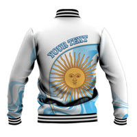 Argentina Football Personalized Baseball Jacket 2026 Trophy Vamos La Albiceleste - Wonder Print Shop