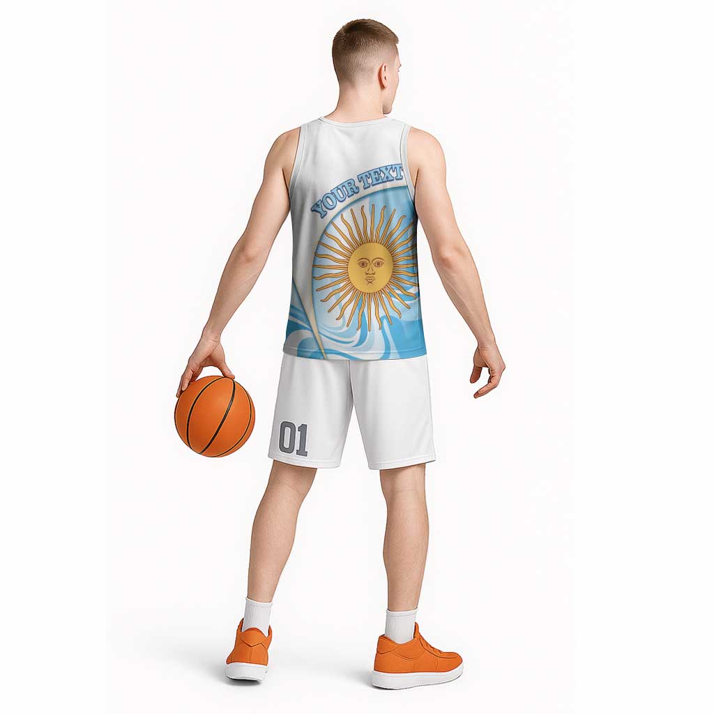 Argentina Football Personalized Basketball Jersey 2026 Trophy Vamos La Albiceleste - Wonder Print Shop