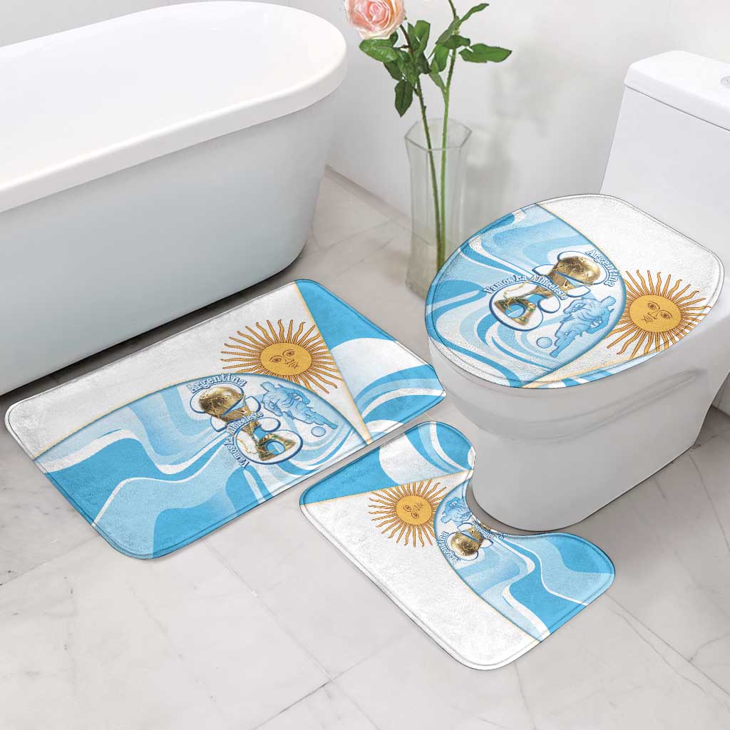 Argentina Football Bathroom Set 2026 Trophy Vamos La Albiceleste - Wonder Print Shop