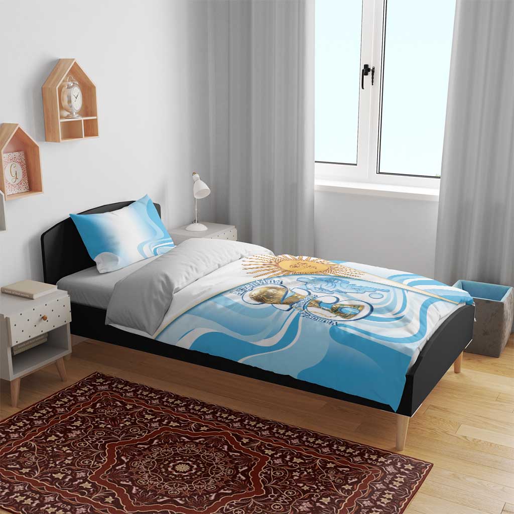 Argentina Football Bedding Set 2026 Trophy Vamos La Albiceleste - Wonder Print Shop