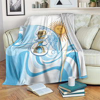 Argentina Football Blanket 2026 Trophy Vamos La Albiceleste - Wonder Print Shop