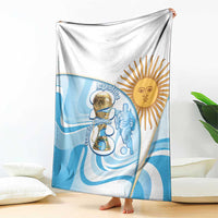 Argentina Football Blanket 2026 Trophy Vamos La Albiceleste - Wonder Print Shop