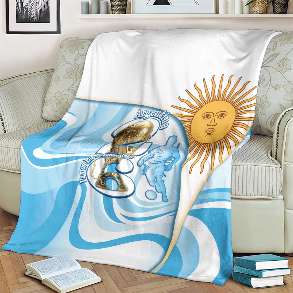 Argentina Football Blanket 2026 Trophy Vamos La Albiceleste - Wonder Print Shop