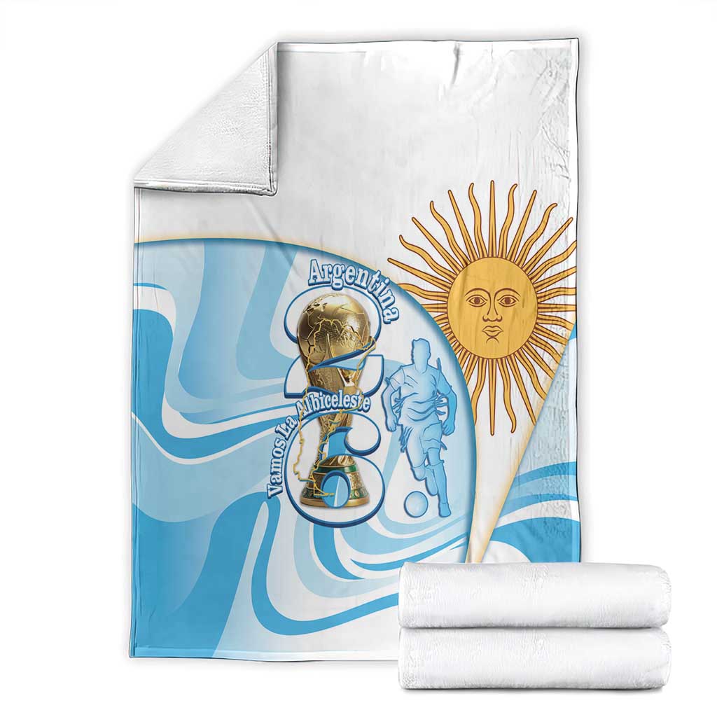Argentina Football Blanket 2026 Trophy Vamos La Albiceleste - Wonder Print Shop