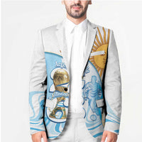 Argentina Football Personalized Blazer 2026 Trophy Vamos La Albiceleste - Wonder Print Shop