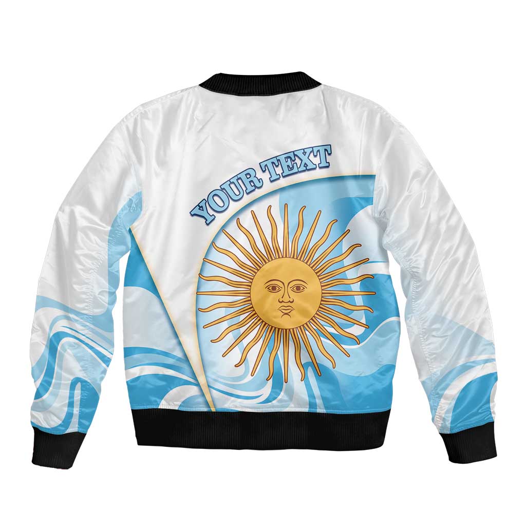 Argentina Football Personalized Bomber Jacket 2026 Trophy Vamos La Albiceleste - Wonder Print Shop