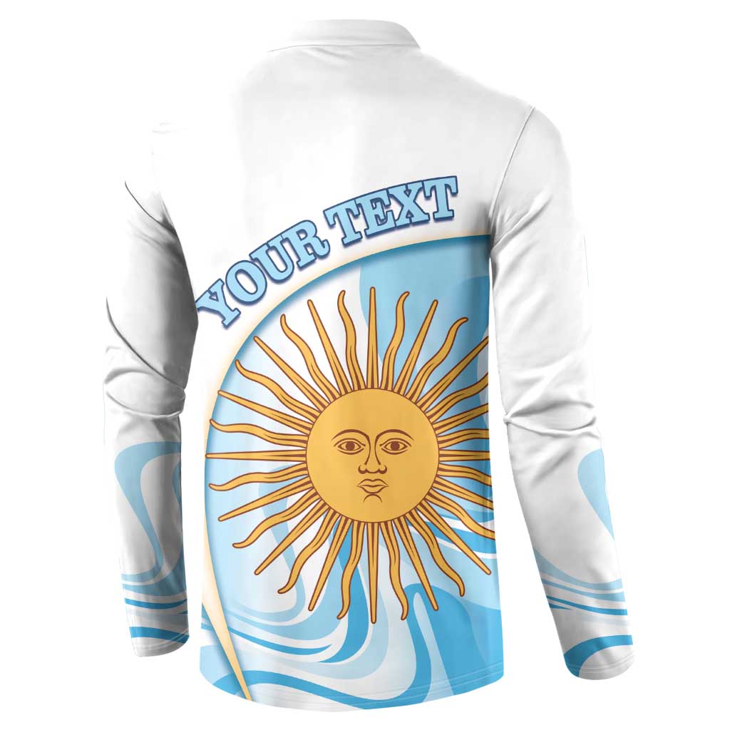 Argentina Football Personalized Button Sweatshirt 2026 Trophy Vamos La Albiceleste - Wonder Print Shop