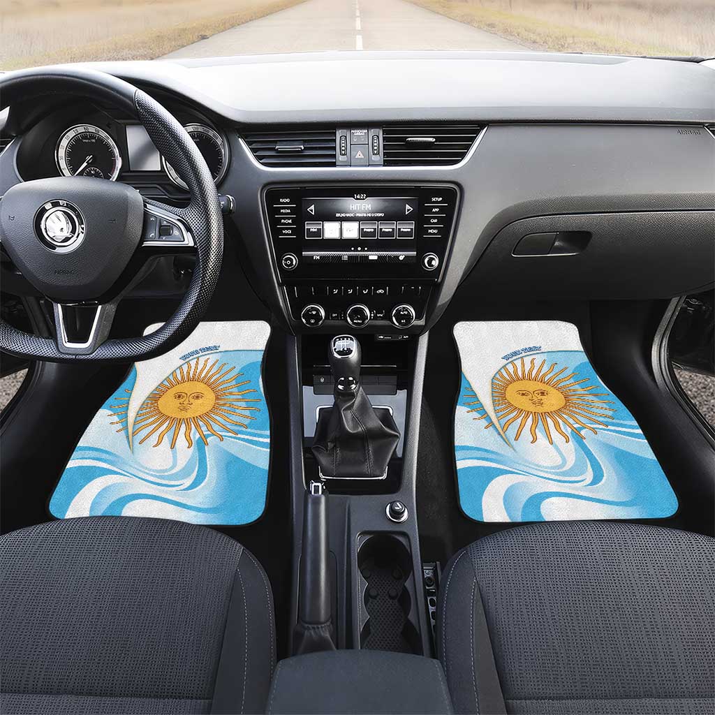 Argentina Football Personalized Car Mats 2026 Trophy Vamos La Albiceleste - Wonder Print Shop