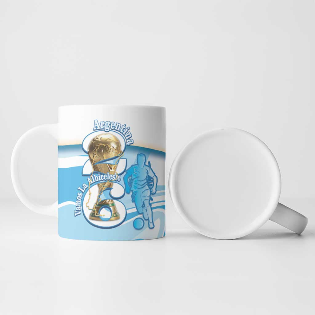 Argentina Football Personalized Ceramic Mug 2026 Trophy Vamos La Albiceleste - Wonder Print Shop