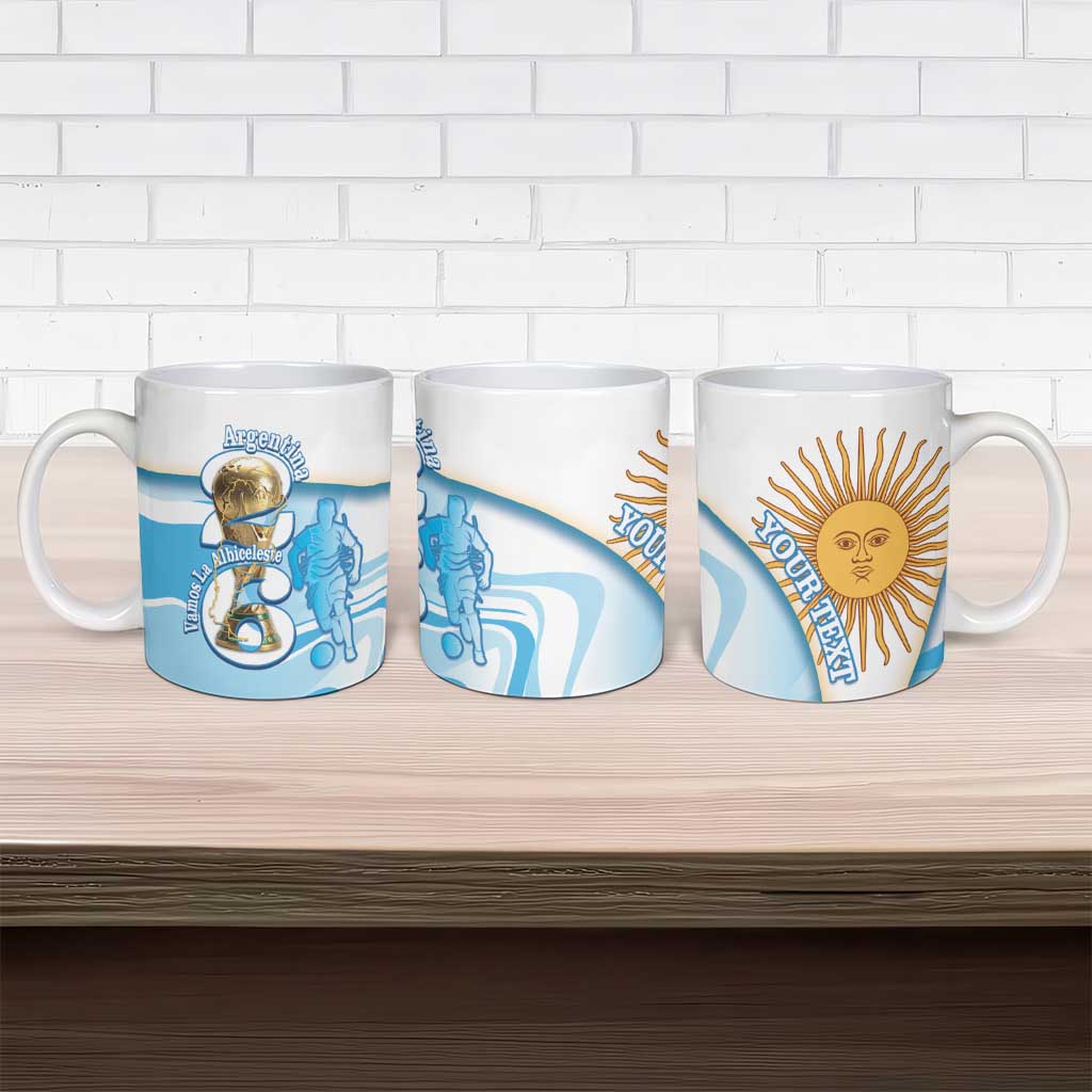 Argentina Football Personalized Ceramic Mug 2026 Trophy Vamos La Albiceleste - Wonder Print Shop