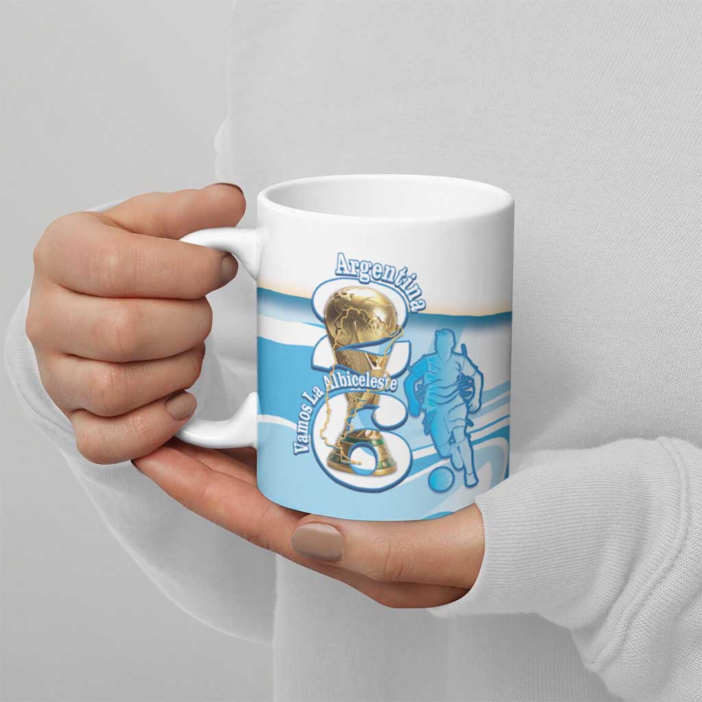 Argentina Football Personalized Ceramic Mug 2026 Trophy Vamos La Albiceleste - Wonder Print Shop