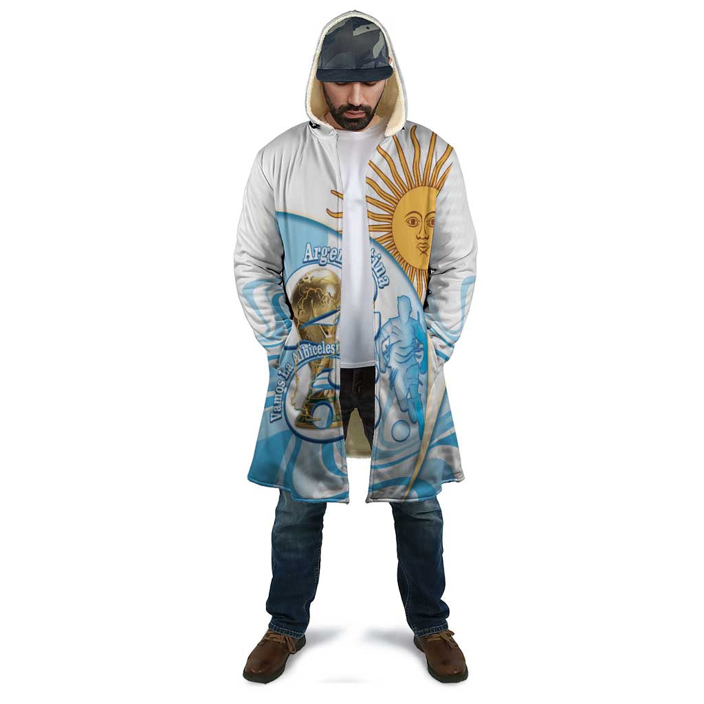 Argentina Football Personalized Cloak 2026 Trophy Vamos La Albiceleste - Wonder Print Shop