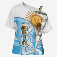 Argentina Football Personalized Cross Shoulder Shirt 2026 Trophy Vamos La Albiceleste - Wonder Print Shop