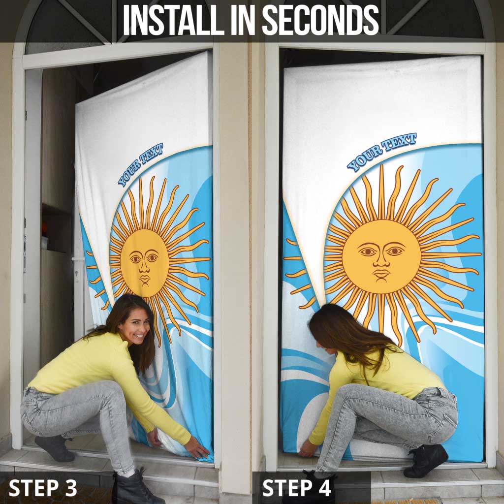 Argentina Football Personalized Door Cover 2026 Trophy Vamos La Albiceleste - Wonder Print Shop