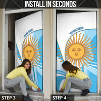 Argentina Football Personalized Door Cover 2026 Trophy Vamos La Albiceleste - Wonder Print Shop
