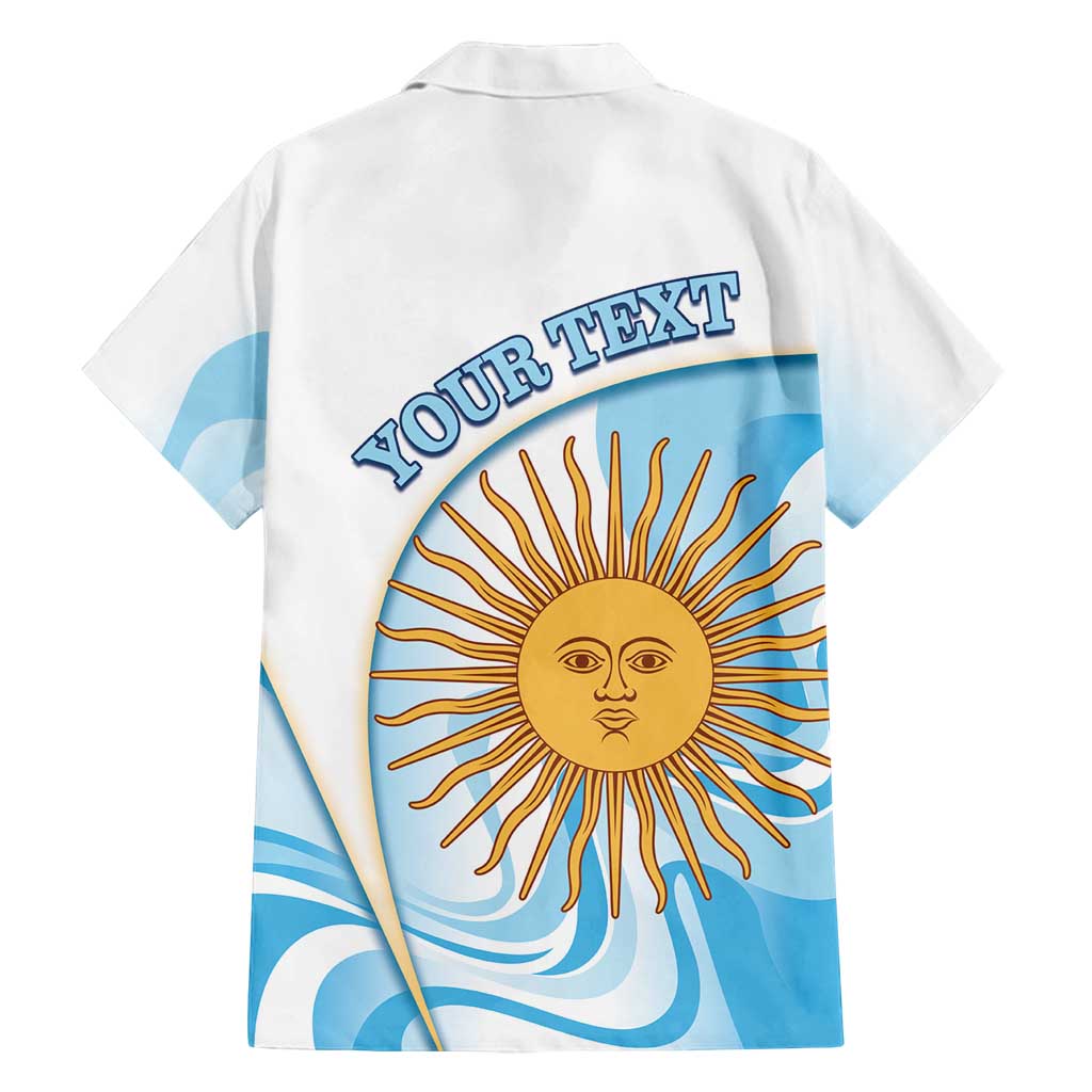 Argentina Football Personalized Family Matching Off Shoulder Short Dress and Hawaiian Shirt 2026 Trophy Vamos La Albiceleste - Wonder Print Shop