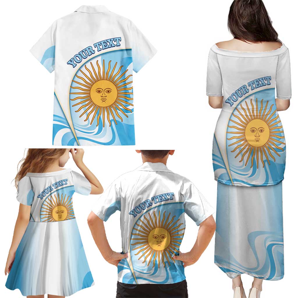 Argentina Football Personalized Family Matching Puletasi and Hawaiian Shirt 2026 Trophy Vamos La Albiceleste - Wonder Print Shop